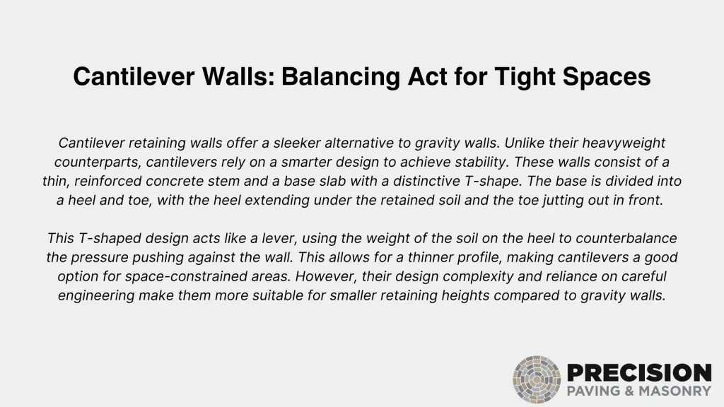 Cantilever Retaining Walls Block
