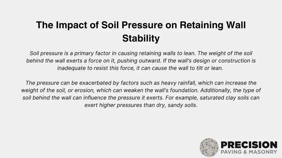 Impact Of Soil Pressure On Retaining Wall